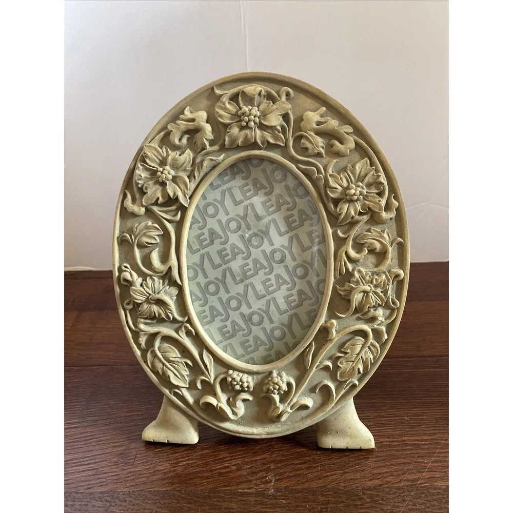 Vintage Picture Frame Ceramic Rectangle Oval Display 3
